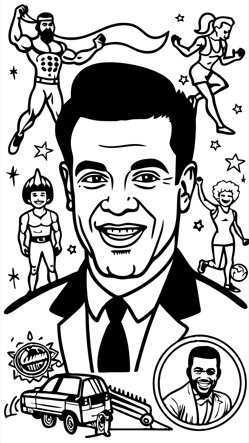 coloring pages of celebrities